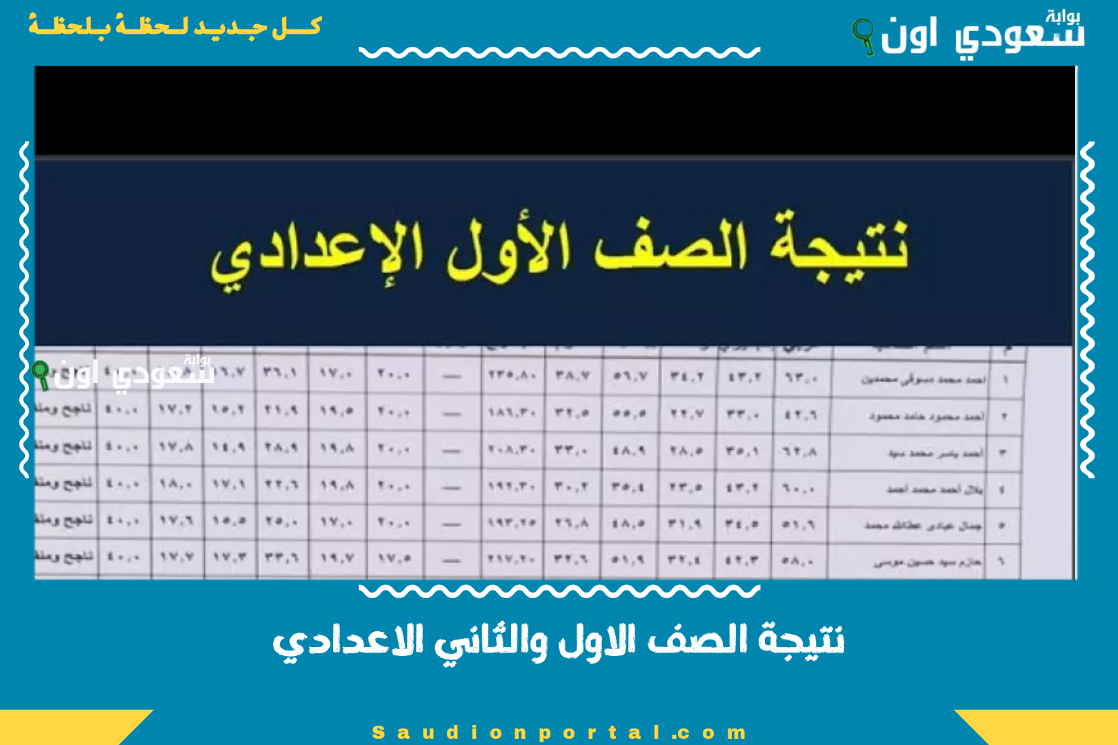 نتيجة الصف الاول والثاني الاعدادي