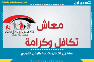 استعلام تكافل وكرامة بالرقم القومي