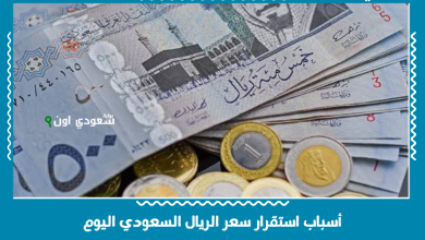 أسباب استقرار سعر الريال السعودي اليوم