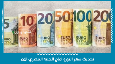 تحديث سعر اليورو امام الجنيه المصري الان