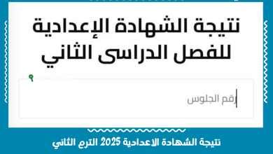 نتيجة الشهادة الاعدادية 2025 الترم الثاني