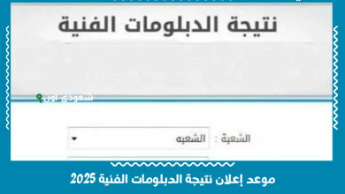 موعد إعلان نتيجة الدبلومات الفنية 2025