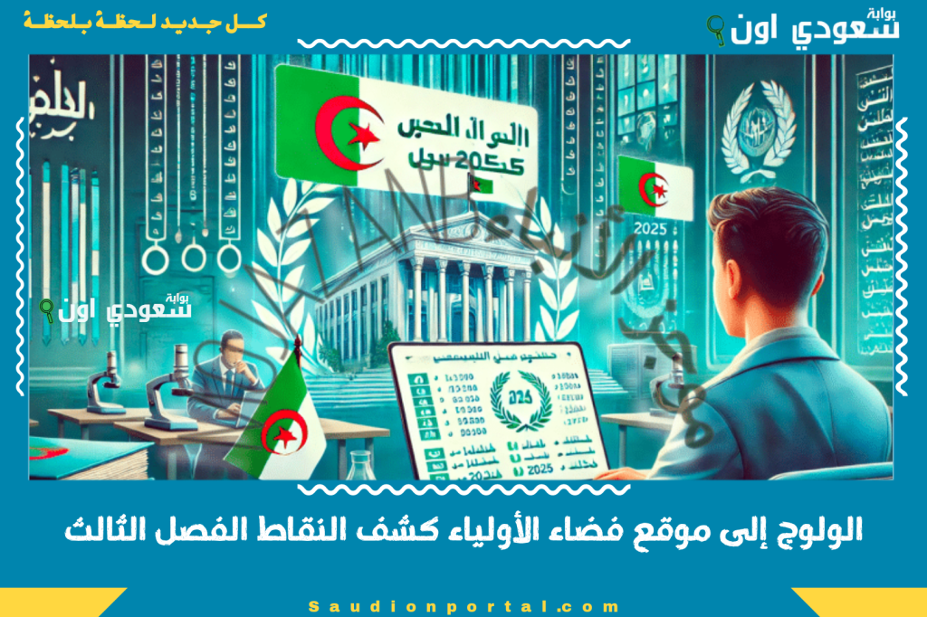 الولوج إلى موقع فضاء الأولياء كشف النقاط الفصل الثالث 2025 awlyaa education dz inscription