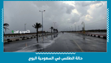 حالة الطقس في السعودية اليوم