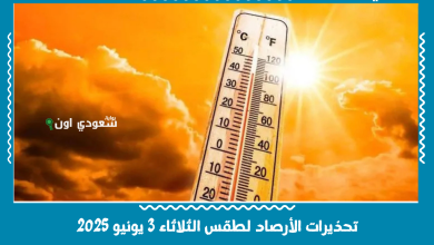 تحذيرات الأرصاد لطقس الثلاثاء 3 يونيو 2025