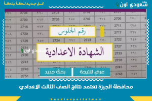 محافظة الجيزة تعتمد نتائج الصف الثالث الاعدادي