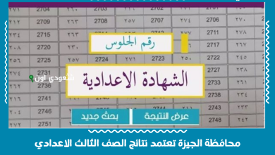 محافظة الجيزة تعتمد نتائج الصف الثالث الاعدادي