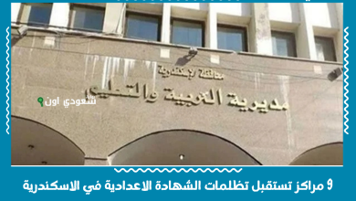 9 مراكز تستقبل تظلمات الشهادة الاعدادية في الاسكندرية