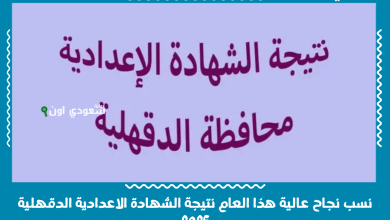 نسب نجاح عالية هذا العام نتيجة الشهادة الاعدادية الدقهلية 2025