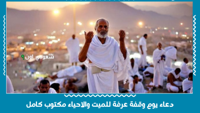 دعاء يوم وقفة عرفة للميت والاحياء مكتوب كامل