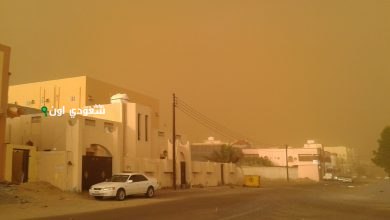 نشاط رياح وغبار كثيف في مناطق جازان