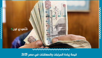 قيمة زيادة المرتبات والمعاشات في مصر 2025