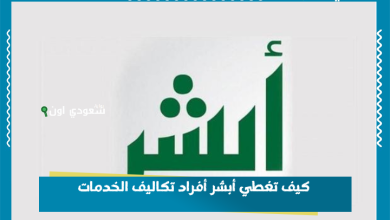 كيف تغطي أبشر أفراد تكاليف الخدمات