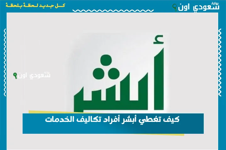 كيف تغطي أبشر أفراد تكاليف الخدمات