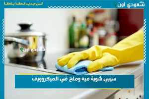 سيبي شوية ميه وملح في الميكروويف