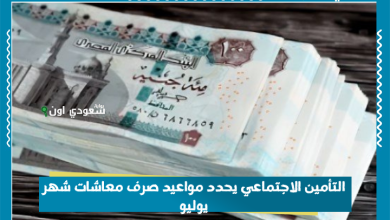 التأمين الاجتماعي يحدد مواعيد صرف معاشات شهر يوليو