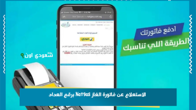الاستعلام عن فاتورة الغاز Natgas برقم العداد