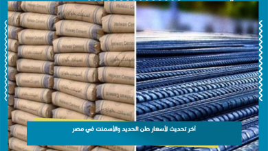 آخر تحديث لأسعار طن الحديد والأسمنت في مصر