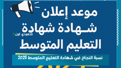 نسبة النجاح في شهادة التعليم المتوسط 2025