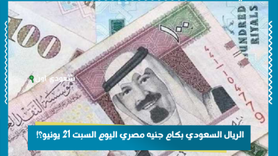 الريال السعودي بكام جنيه مصري اليوم السبت 21 يونيو؟!