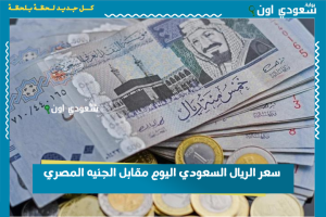 سعر الريال السعودي اليوم مقابل الجنيه المصري