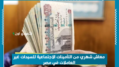 معاش شهري من التأمينات الاجتماعية للسيدات غير العاملات في مصر