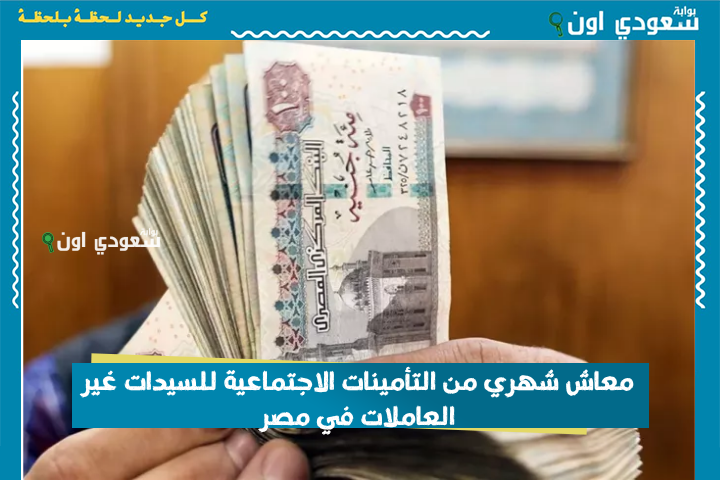 مش لازم تشتغلي عشان تقبضي! معاش شهري من التأمينات الاجتماعية للسيدات غير العاملات في مصر.. بـ 4 شروط بس