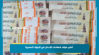 أعلى فوائد شهادات الادخار في البنوك المصرية