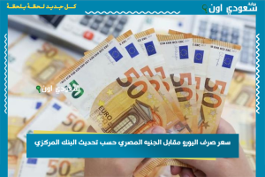 سعر صرف اليورو مقابل الجنيه المصري حسب تحديث البنك المركزي
