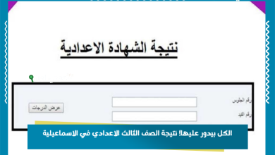 الكل بيدور عليها! نتيجة الصف الثالث الاعدادي في الاسماعيلية