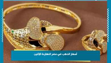 أسعار الذهب في مصر النهاردة الاثنين