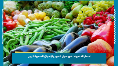 أسعار الخضروات في سوق العبور والأسواق المصرية اليوم