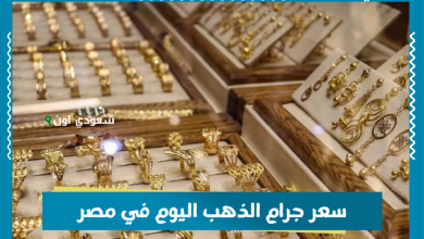 سعر جرام الذهب اليوم في مصر