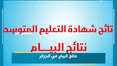 نتائج البيام في الجزائر