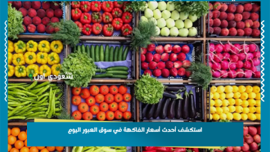 استكشف أحدث أسعار الفاكهة في سوق العبور اليوم