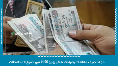 موعد صرف معاشات ومرتبات شهر يونيو 2025 في جميع المحافظات