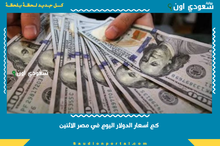 كم أسعار الدولار اليوم في مصر الاثنين