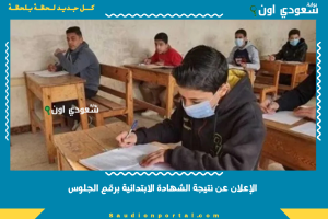 الإعلان عن نتيجة الشهادة الابتدائية برقم الجلوس