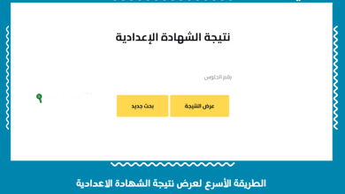 الطريقة الأسرع لعرض نتيجة الشهادة الاعدادية
