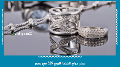 سعر جرام الفضة اليوم 925 في مصر
