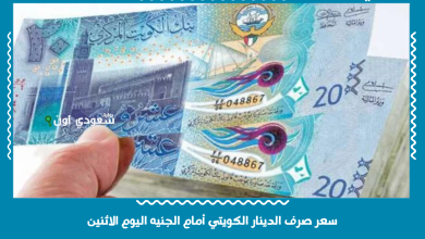 سعر صرف الدينار الكويتي أمام الجنيه اليوم الاثنين