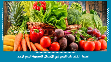 أسعار الخضروات اليوم في الأسواق المصرية اليوم الاحد