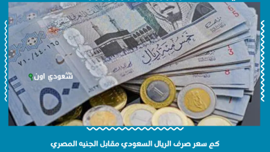 كم سعر صرف الريال السعودي مقابل الجنيه المصري