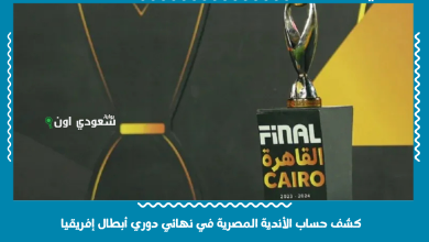 كشف حساب الأندية المصرية في نهائي دوري أبطال إفريقيا