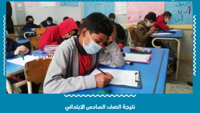 نتيجة الصف السادس الابتدائي