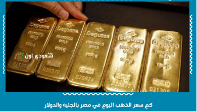 كم سعر الذهب اليوم في مصر بالجنيه والدولار
