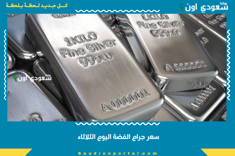 سعر جرام الفضة اليوم الثلاثاء