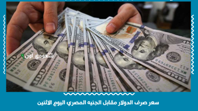سعر صرف الدولار مقابل الجنيه المصري اليوم الاثنين