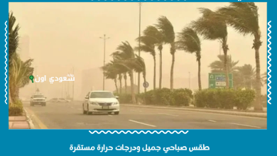 طقس صباحي جميل ودرجات حرارة مستقرة