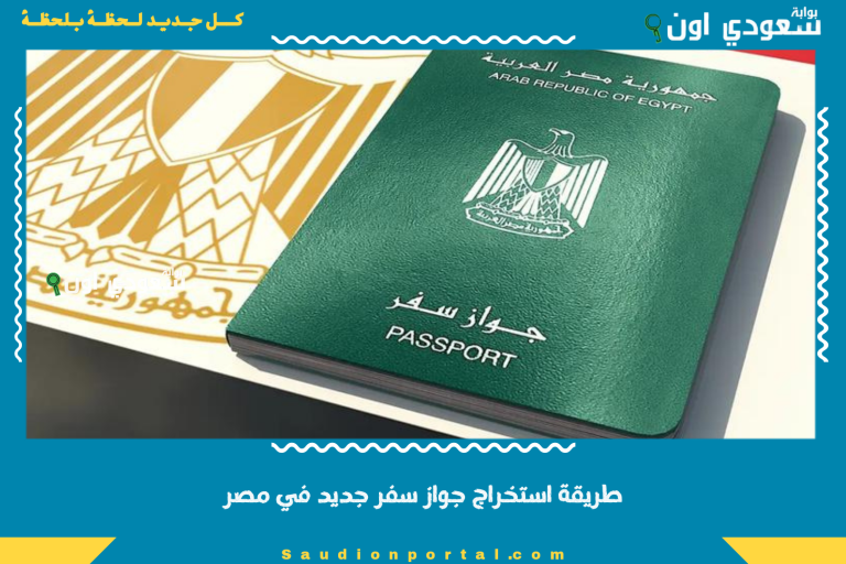 طريقة استخراج جواز سفر جديد في مصر